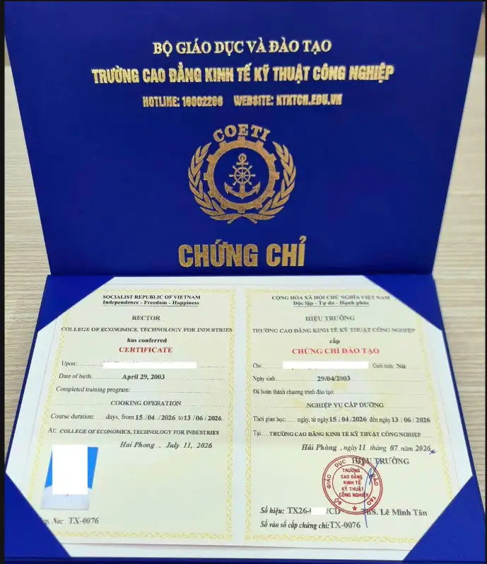 Chứng Chỉ Cấp Dưỡng Mầm Non Online 2026