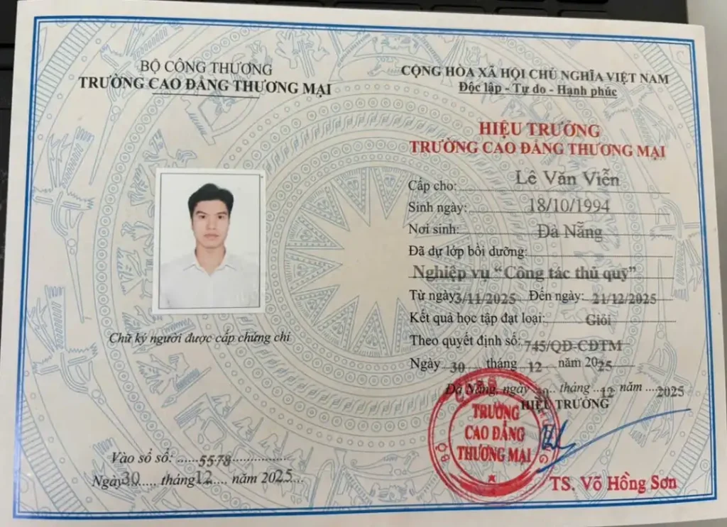 Học Nghiệp Vụ Thủ Quỹ Online 2026