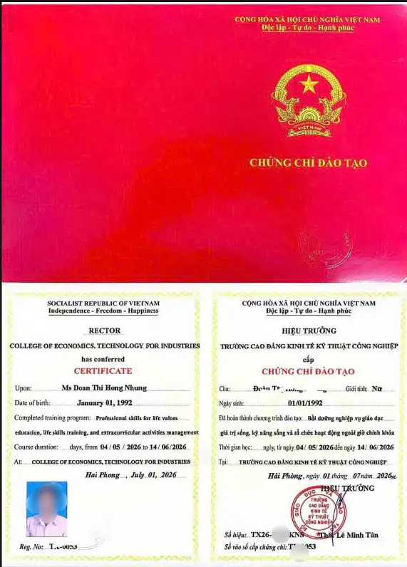 Khóa học đào tạo kỹ năng sống Giá trị sống | Cấp chứng chỉ toàn quốc 2026